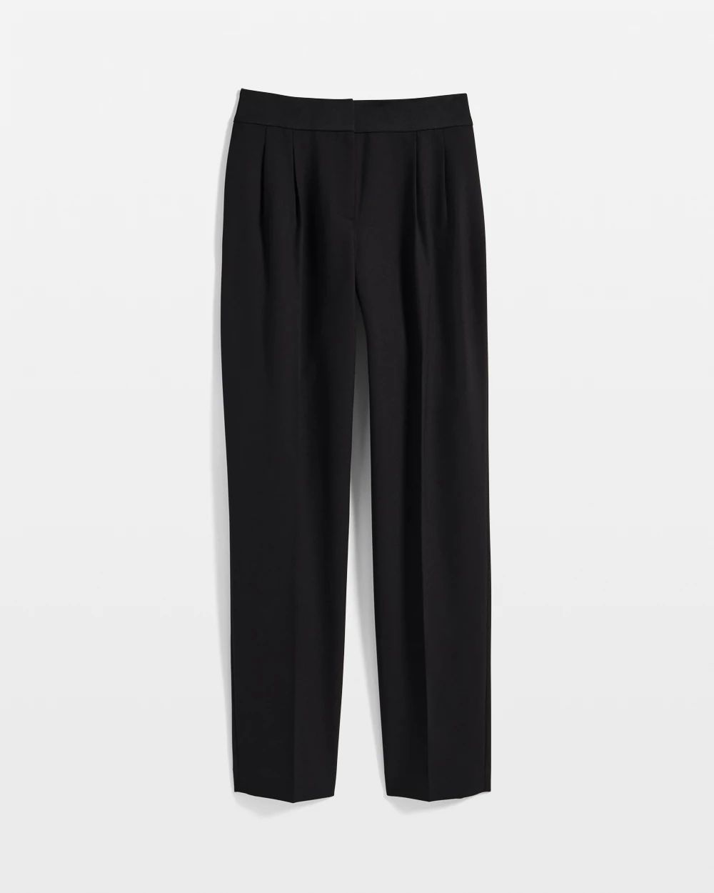 Pleated Crepe Tapered Pant | White House Black Market